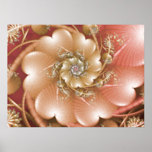 Affiche Conception de cœur rose