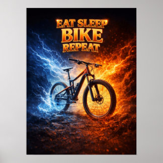Affiche Conception de Contrebande de Bottes de VTT