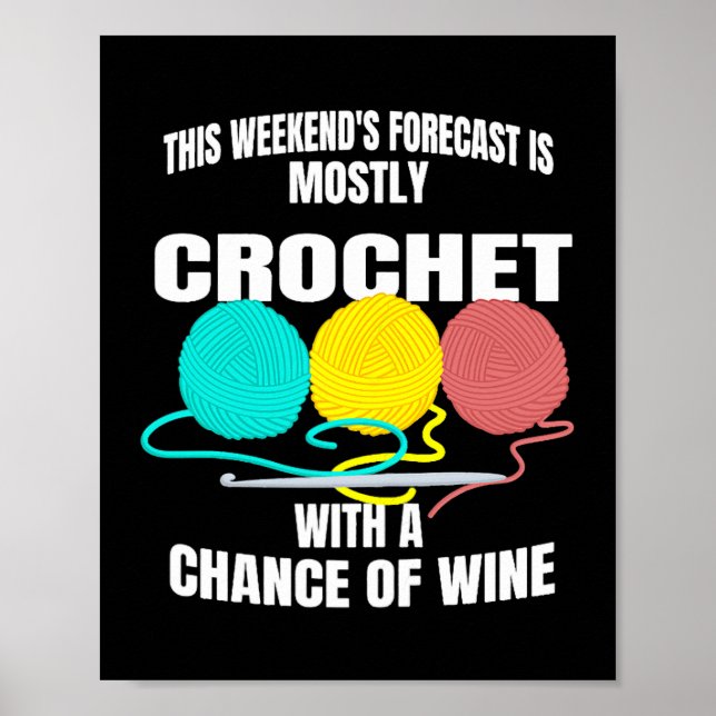 Affiche Conception de Crochet pour femmes pour les citatio (Devant)