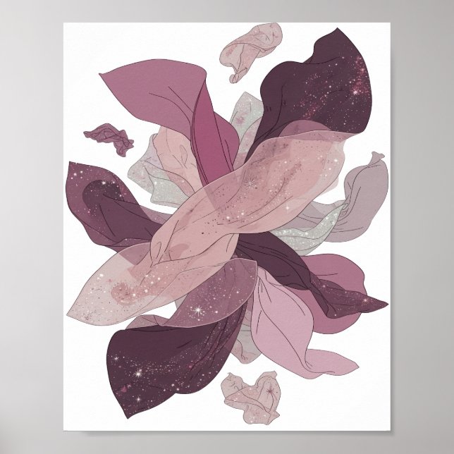 Affiche Conception de déclaration GALAXIE DE MAGNOLIA arge (Devant)