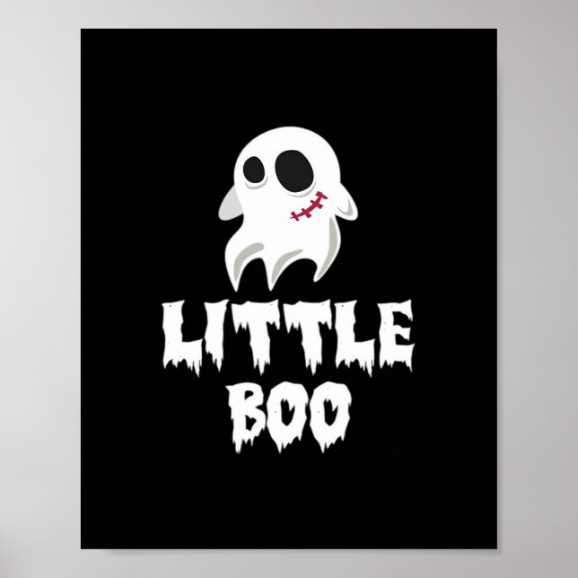 Affiche Conception de dessin pour Halloween Little Boo (Devant)