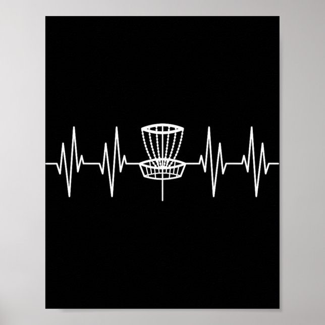 Affiche Conception de disque de golf cool pour hommes femm (Devant)
