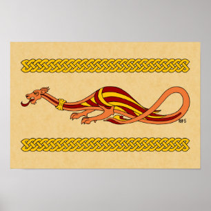 Affiche Conception de dragon médiéval 2015