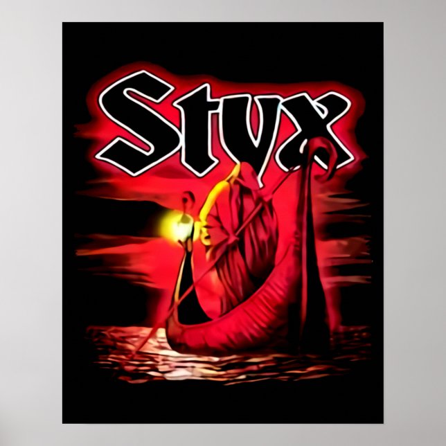 Affiche Conception de fan art rétro esthétique de Styx Ban (Devant)