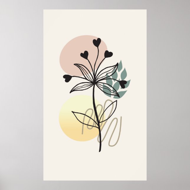 Affiche Conception de fond moderne (Devant)