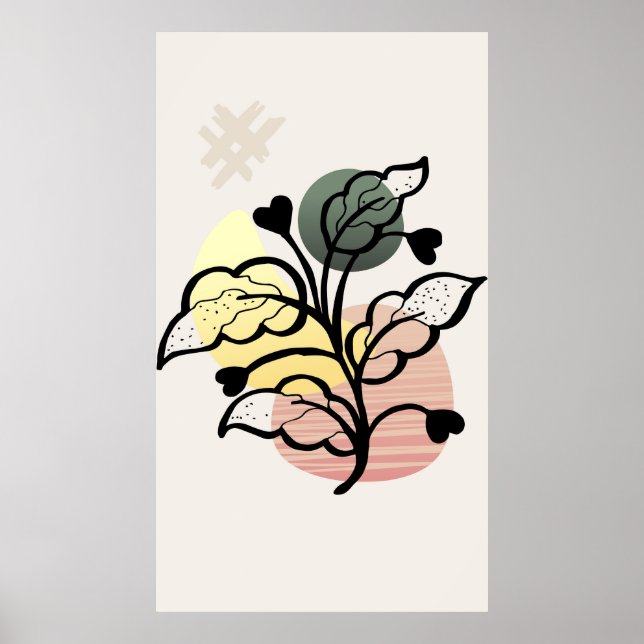 Affiche Conception de fond moderne (Devant)