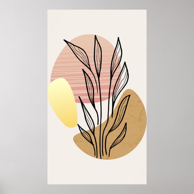 Affiche Conception de fond tendance  (Devant)