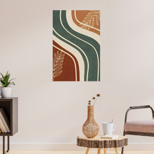 Affiche Conception de forme naturelle minimaliste