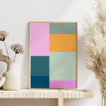 Affiche Conception de formes géométriques simples et color<br><div class="desc">Conception de formes géométriques simples et colorées</div>