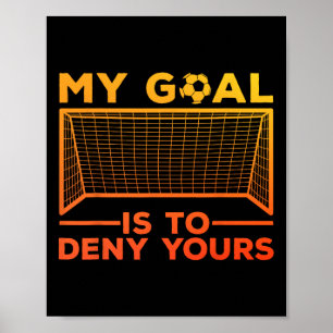 Affiche Conception de gardien de but de football pour homm