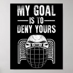 Affiche Conception de gardien de but de hockey sur glace d