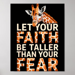 Affiche Conception de girafe mignonne pour hommes femmes a