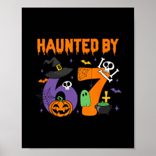 Affiche Conception de Halloween hanté 67 Six Sept Meme 1 (