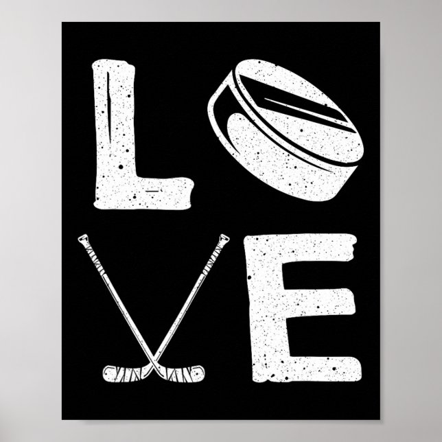 Affiche Conception de hockey drôle pour les enfants hommes (Devant)