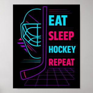 Affiche Conception de jeu de hockey pour les joueurs de ho