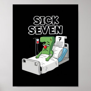 Affiche Conception de jeu de mots amusant pour costume Sic