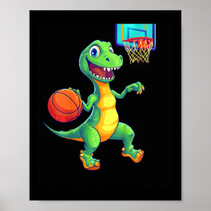Affiche Conception de joueur de squelette de dinosaure lud
