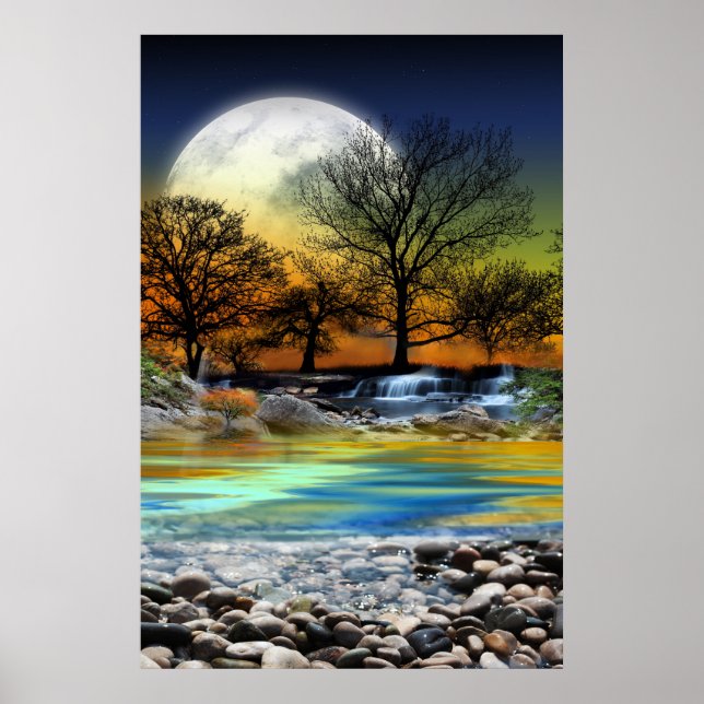 Affiche Conception de la carte Arrière - plan Earth Power (Devant)