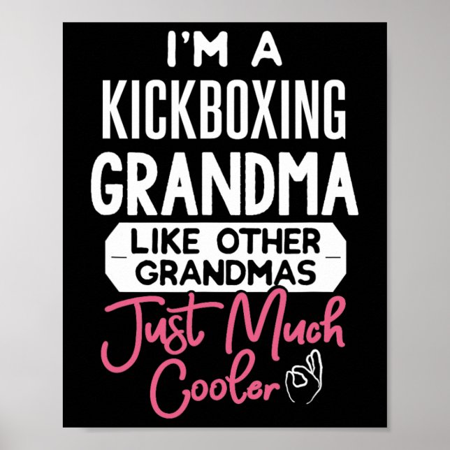 Affiche Conception de la fête des mères cool Kickboxing Gr (Devant)