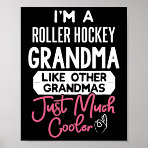 Affiche Conception de la fête des mères cool roller hockey