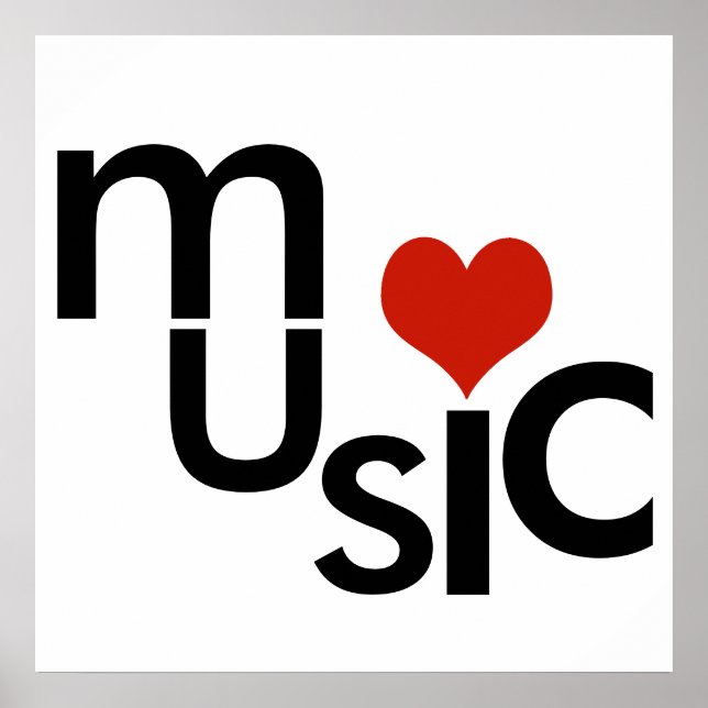 Affiche conception de la musique typographique (Devant)