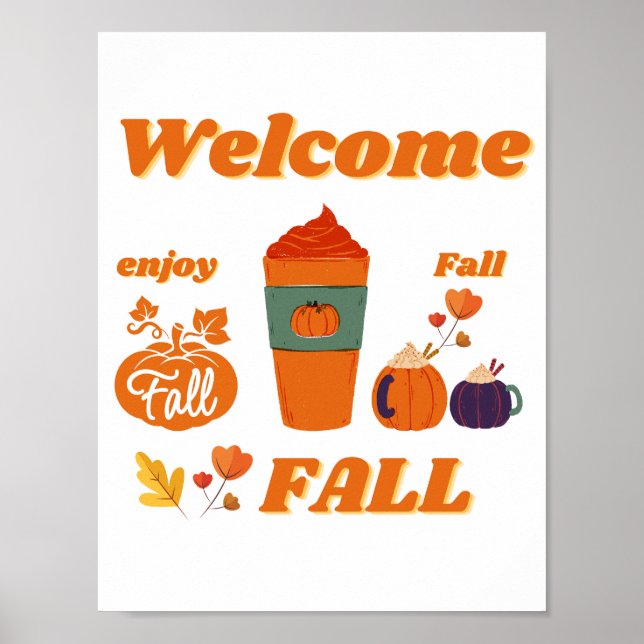 Affiche Conception de la saison d'automne (Devant)