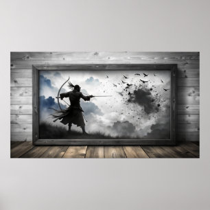 Affiche Conception de la télévision par cadre