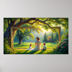 Affiche Conception de la télévision par cadre