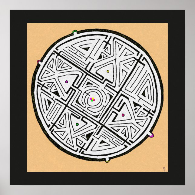 Affiche conception de labyrinthe 5 solutions (Devant)