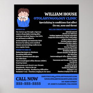 Affiche Conception de l'allergie, Otolaryngologiste, Otola