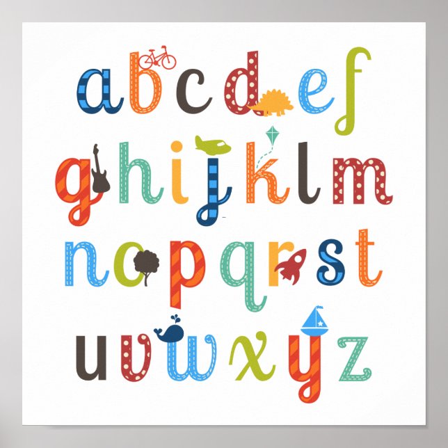 Affiche Conception de l'alphabet (Devant)