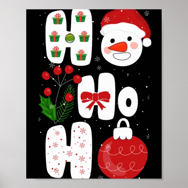 Affiche Conception de magie d'hiver Rétro Noël d'hiver Vec (Devant)