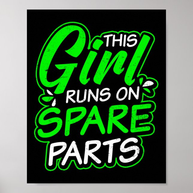 Affiche Conception De Maladie Du Rein Fille Fonctionne Sur (Devant)