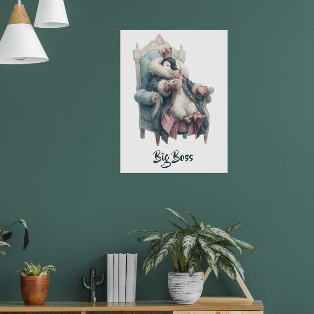 Affiche Conception de manchot Big Boss Winter (Salon 1)