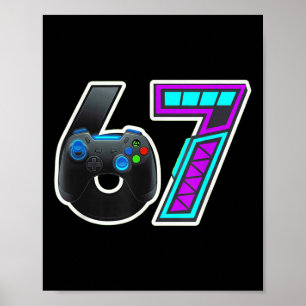 Affiche conception de manette de console de jeu 67
