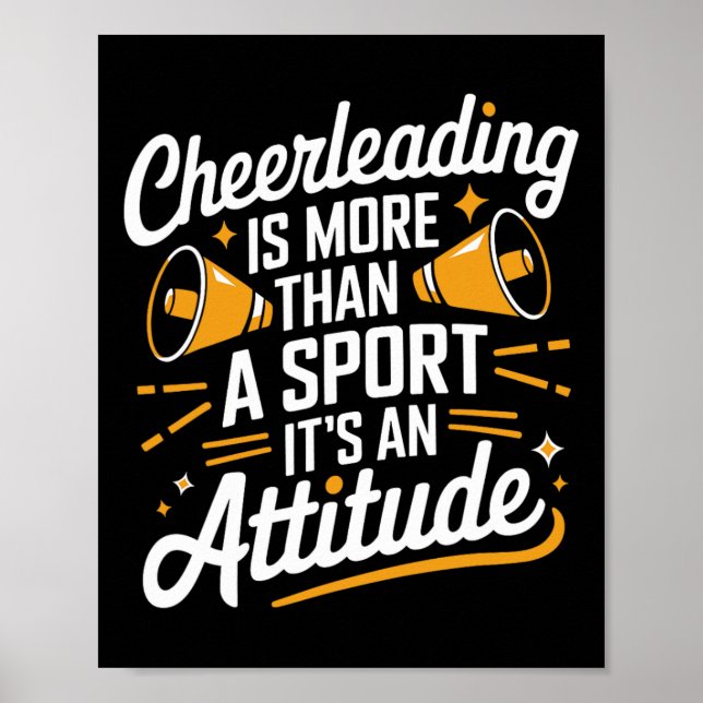 Affiche Conception de meneuse de claque pour encourager le (Devant)