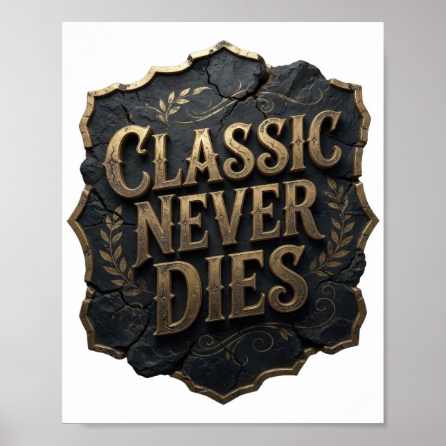 Affiche Conception de MODERNE OR CLASSIQUE NE MEURT JAMAIS (Devant)