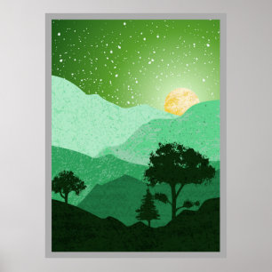 Affiche Conception de montagne
