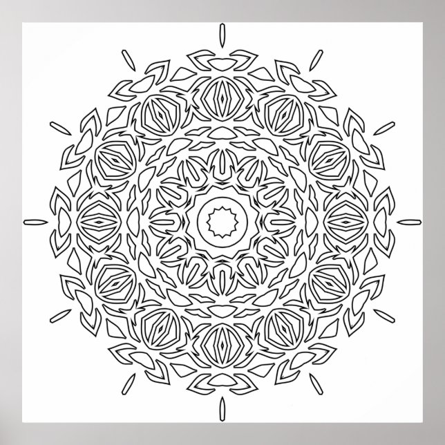 Affiche Conception de motif de feuille en couches pour pag (Devant)