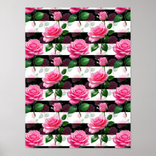 Affiche Conception de Motif de fleurs Arrière - plans trié