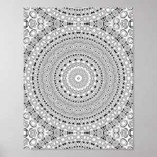 Affiche Conception de motif de page de coloriage de bagues