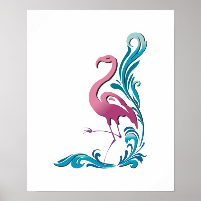 Affiche conception de motif flamand (Devant)