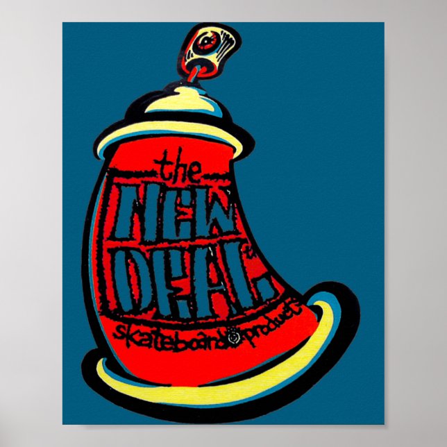 Affiche Conception de nouveau skateboard Aerosol (Devant)