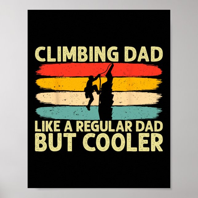 Affiche Conception de papa d'escalade Fête des pères pour  (Devant)