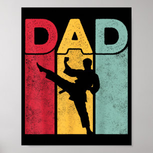 Affiche Conception de papa - Fête des pères arts martiaux