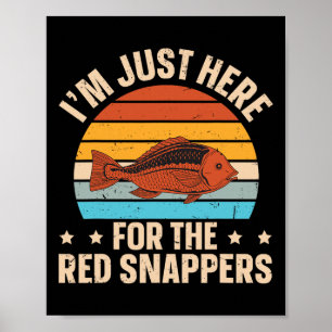 Affiche Conception de pêche en mer profonde de vivaneau ro
