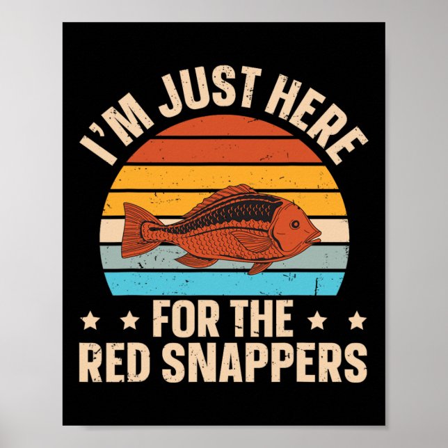 Affiche Conception de pêche en mer profonde de vivaneau ro (Devant)