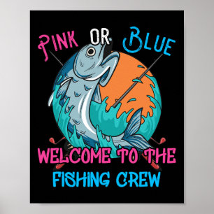 Affiche Conception de pêche pour la révélation du sexe pou