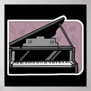 Affiche conception de piano