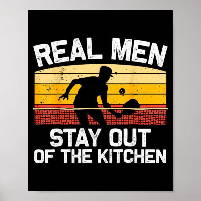 Affiche Conception de pickleball pour hommes garçons pickl (Devant)